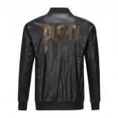 jacke philipp plein cuir noir fly plein 1978